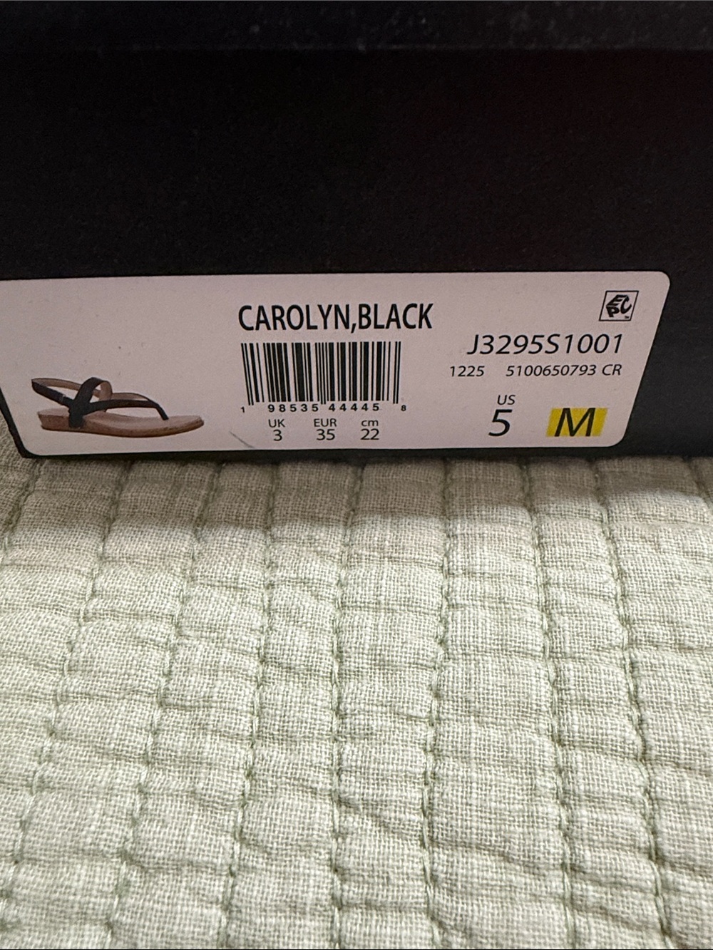 NWT Naturalizer Black Thong Sandals with Ankle Strap - Picture 4 of 4